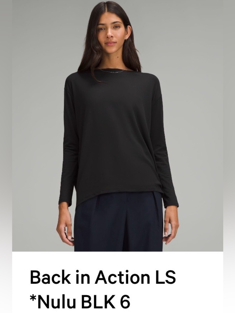 lululemon Black in Action Nulu** Long Sleeve Relaxed Top